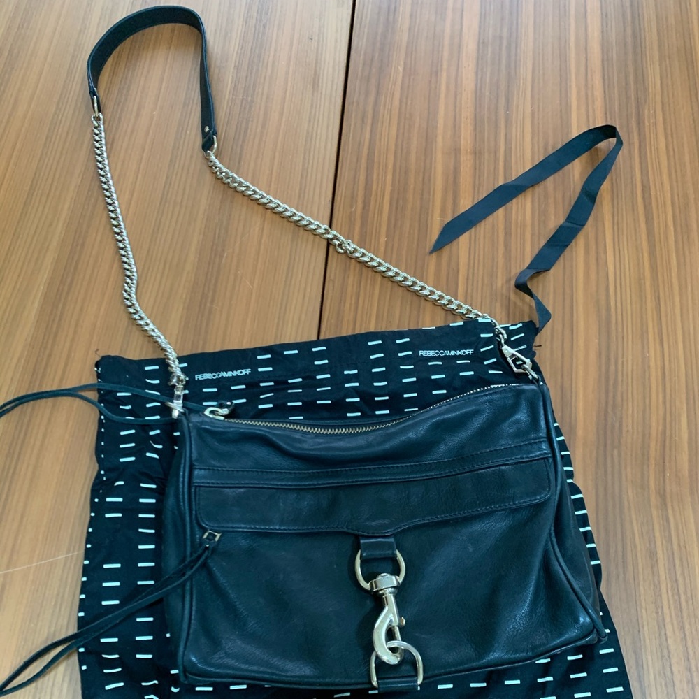 Rebecca Minkoff Black Leather Crossbody Handbag